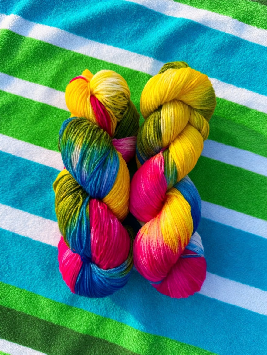 Yarn: Sock Weight, 100g Skein — Summer Vibes